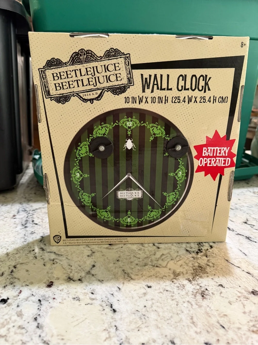 Beetlejuice Wall Clock